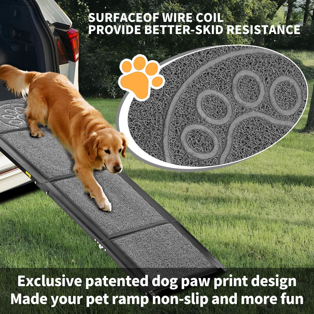 Zendova rampa para perros transportable, ligero a 14,5 libras para viajar.