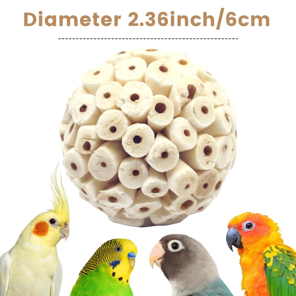 Zephyriel bola ecológica: material natural degradable que mantiene aves activas.