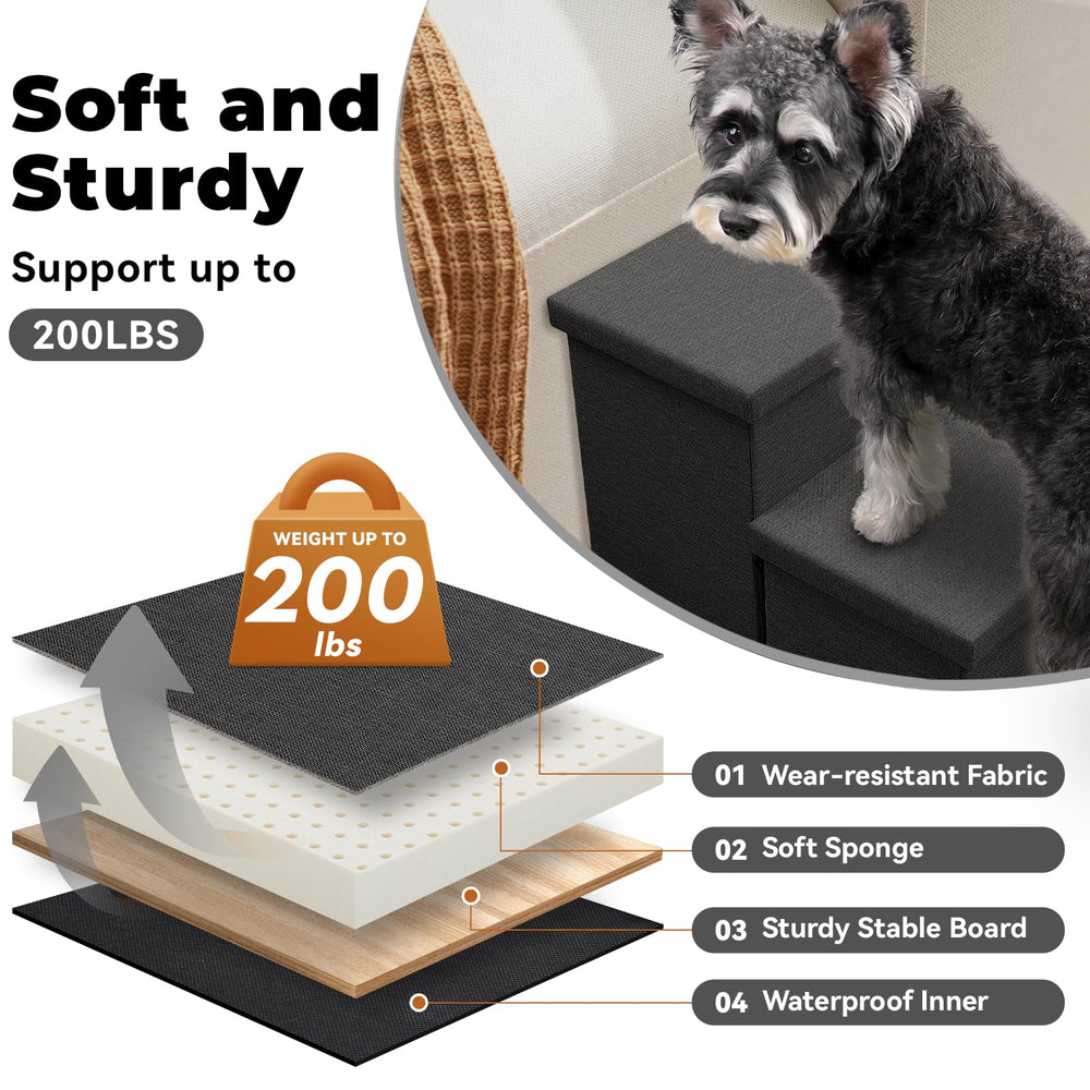 Zerbuger escalera para perros con base antideslizante para seguridad