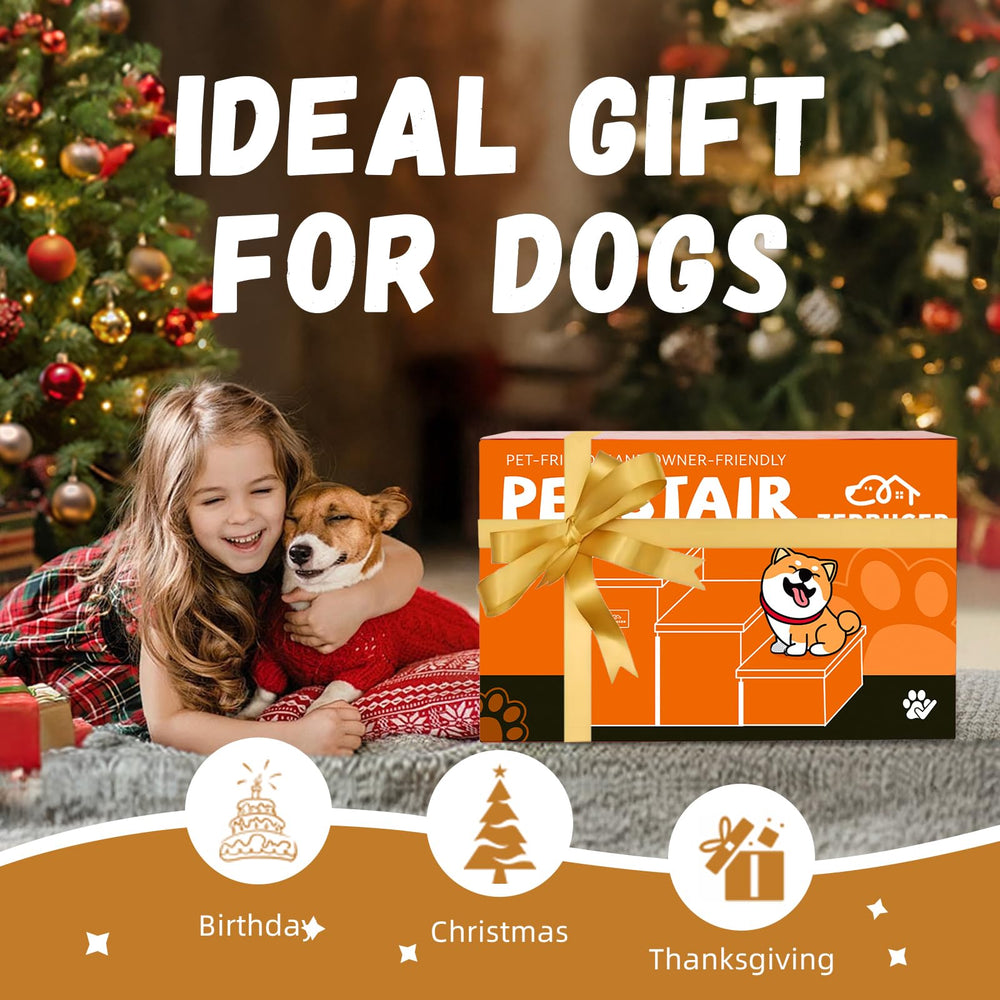 Zerbuger escalera para perros con almacenamiento y capacidad hasta 90 kg