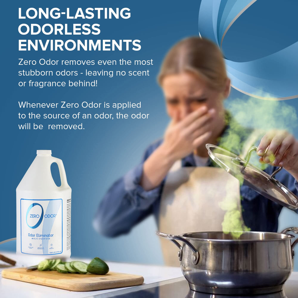 Zero Odor baño, elimina olores persistentes sin químicos agresivos.