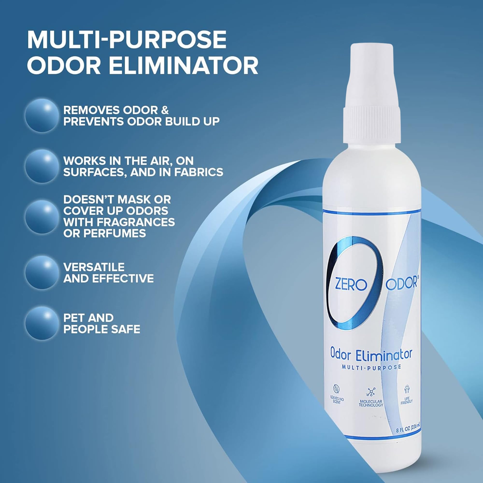 Zero Odor purificador de olores en el aire para cocinas y baños