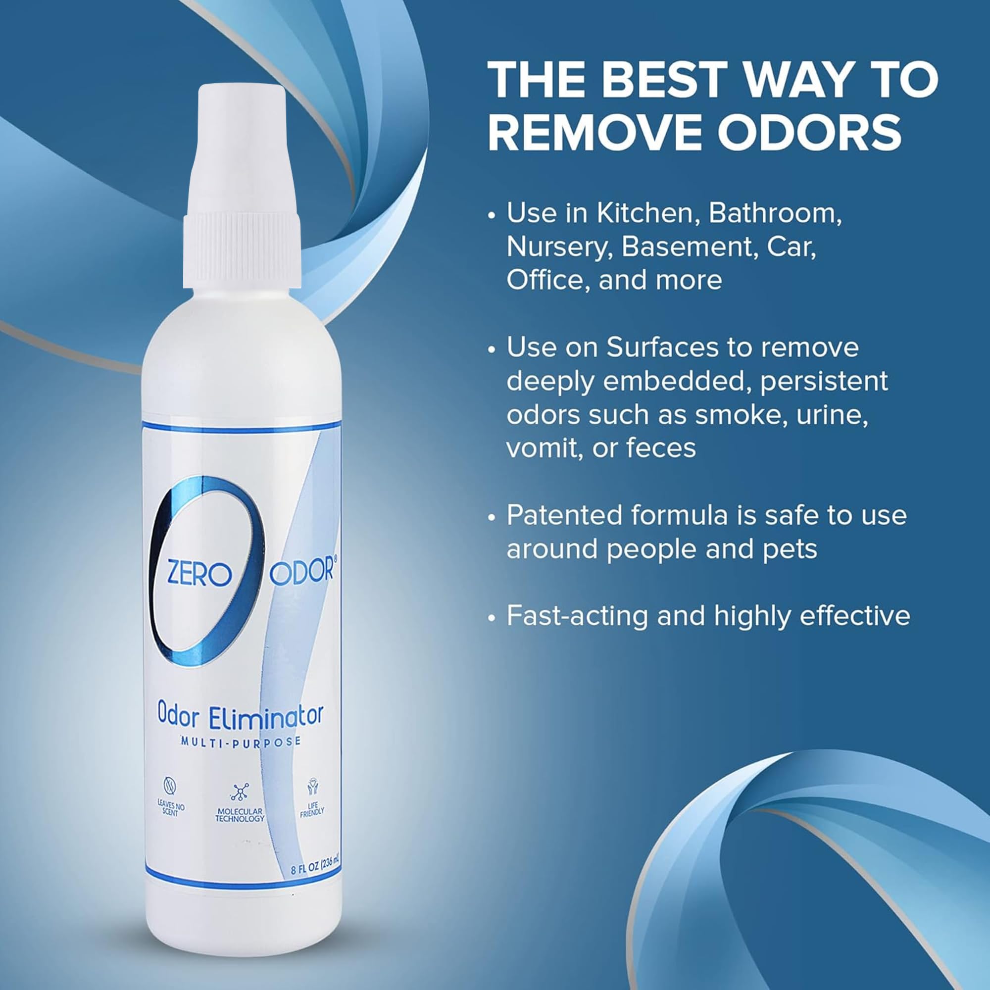 Zero Odor elimina olores en baños de forma rapida y segura
