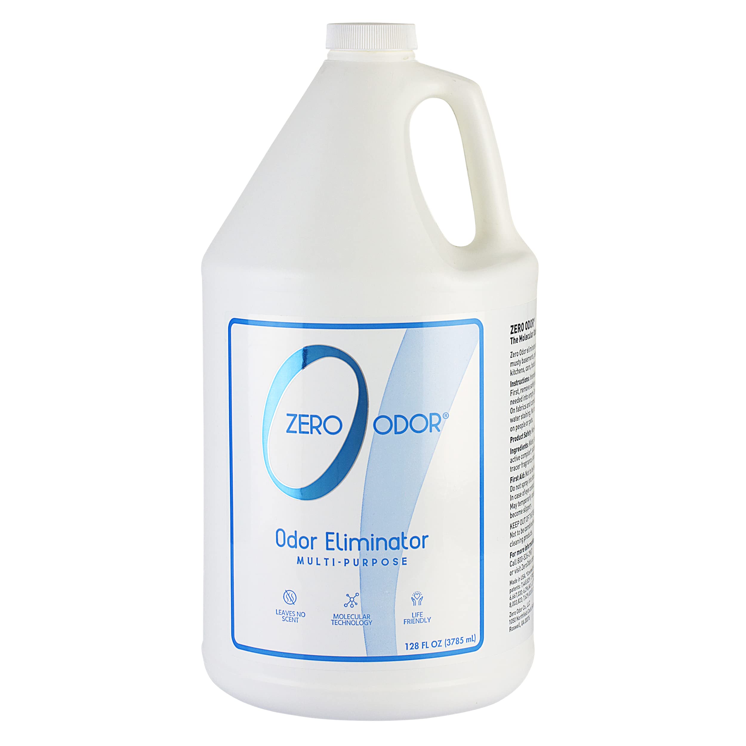 Zero Odor elimina olores difíciles en la botella, uso diario seguro.