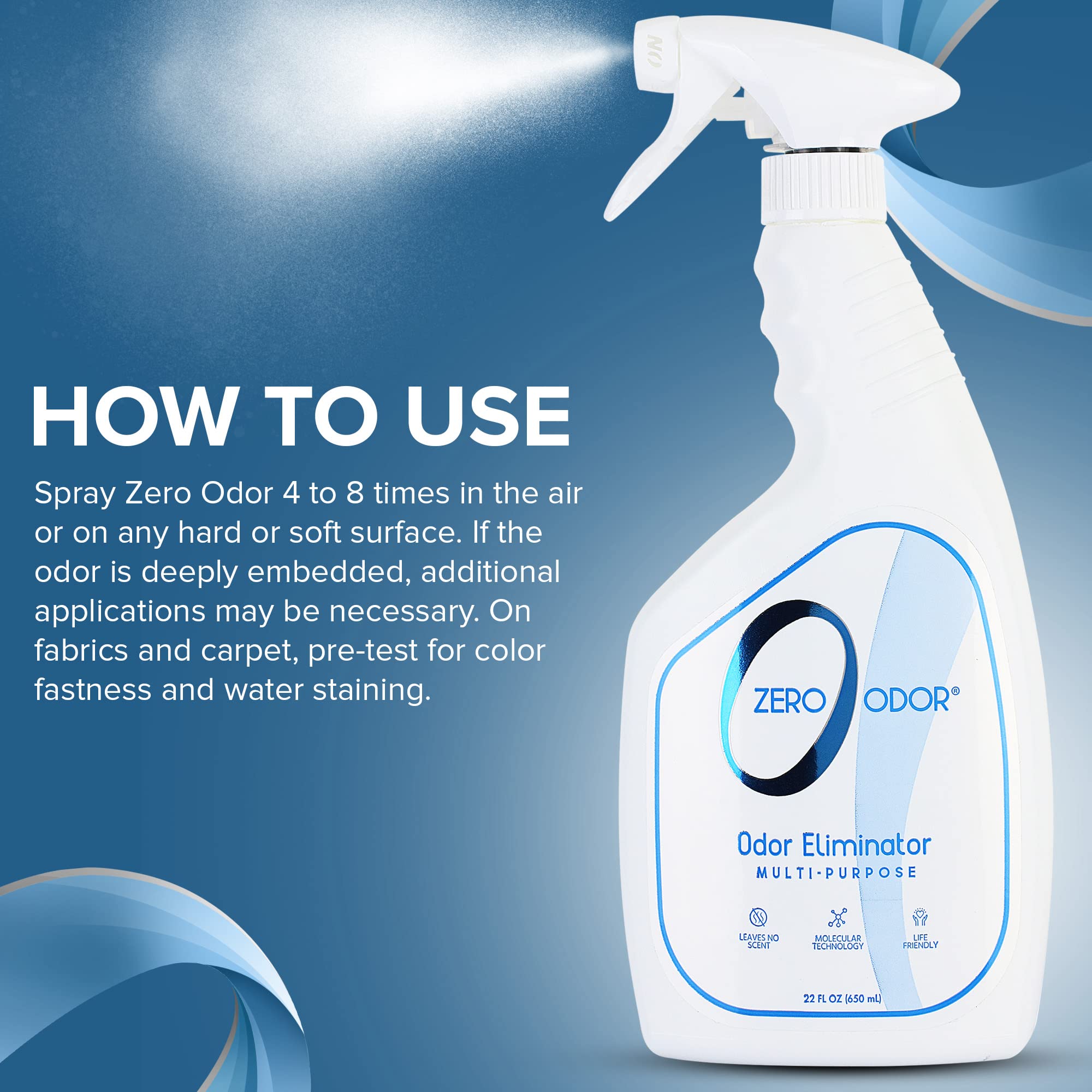 Zero Odor spray superficies elimina olores en muebles y pisos