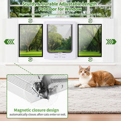 Zerzuo acceso práctico para gatos desde la ventana, manteniendo seguridad en casa.