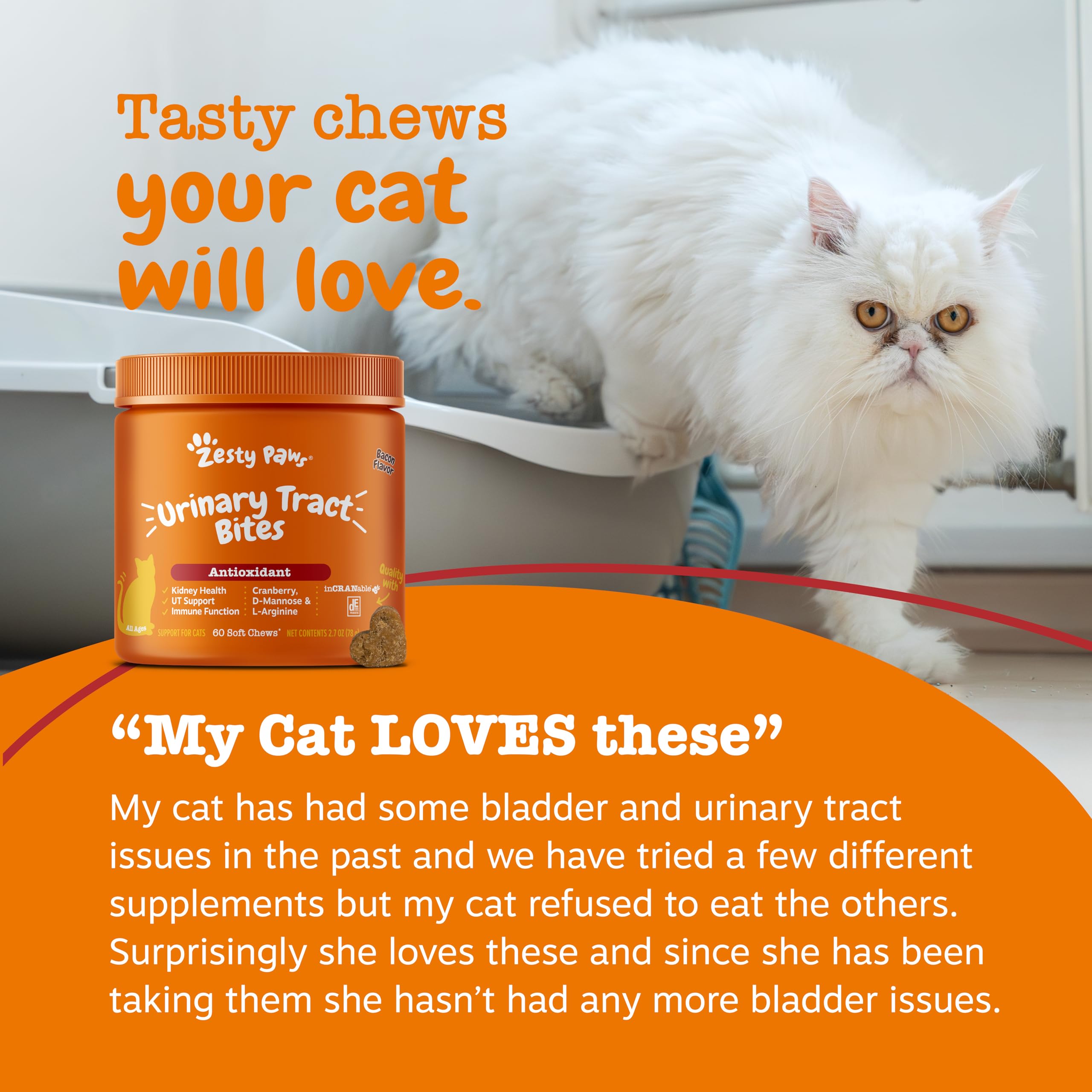 Zesty Paws apoyo digestivo y bienestar para gato