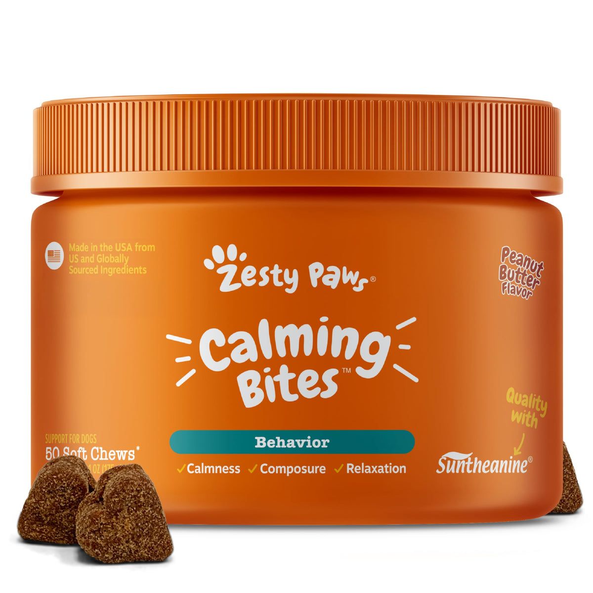 Zesty Paws Calming Chews empaque de 50 unidades para uso diario