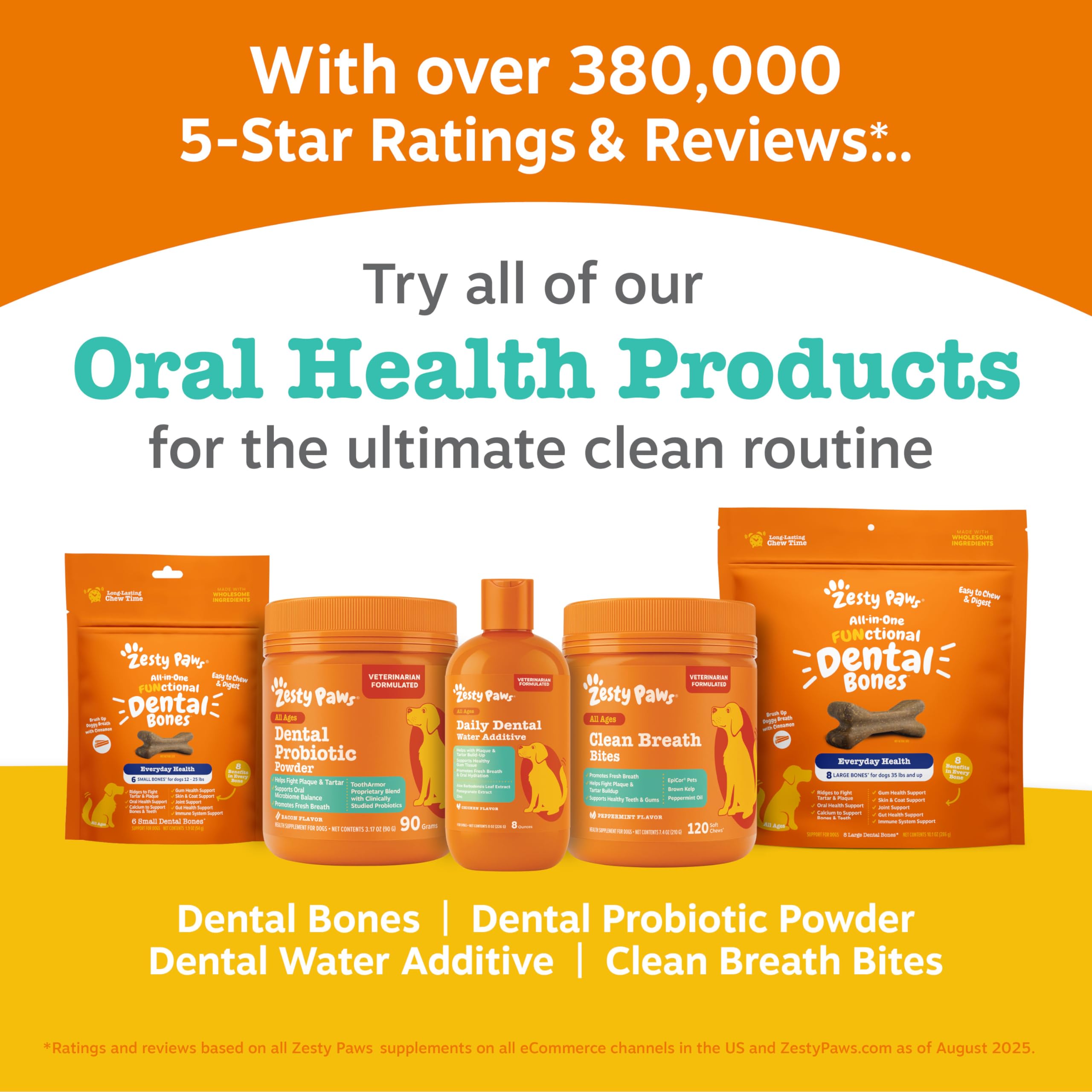 Zesty Paws Clean Breath cuidado de encías y dientes