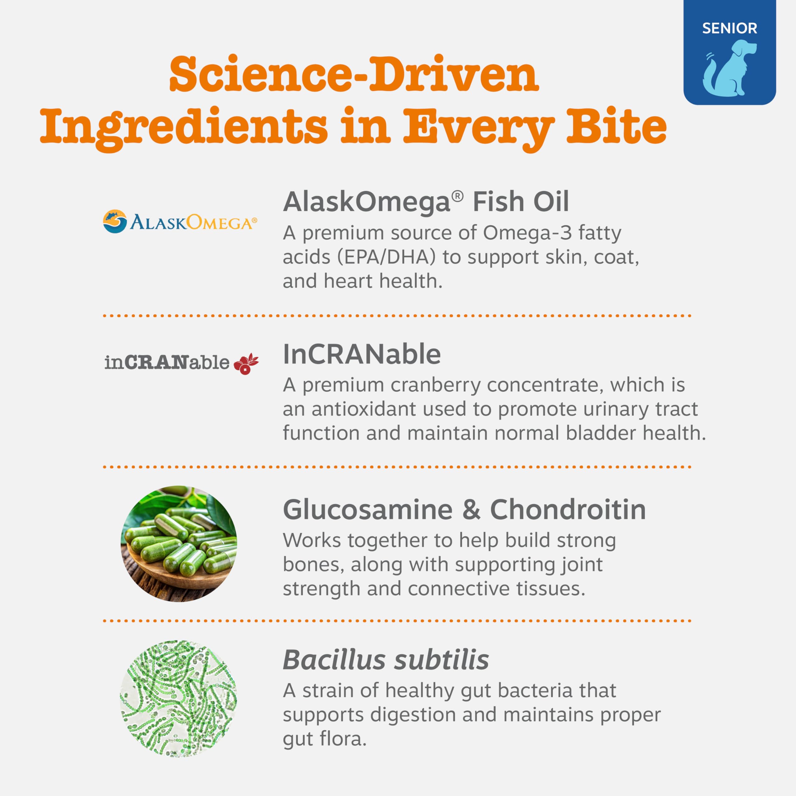 Enzimas digestivas y probióticos en Zesty Paws para digestión canina.
