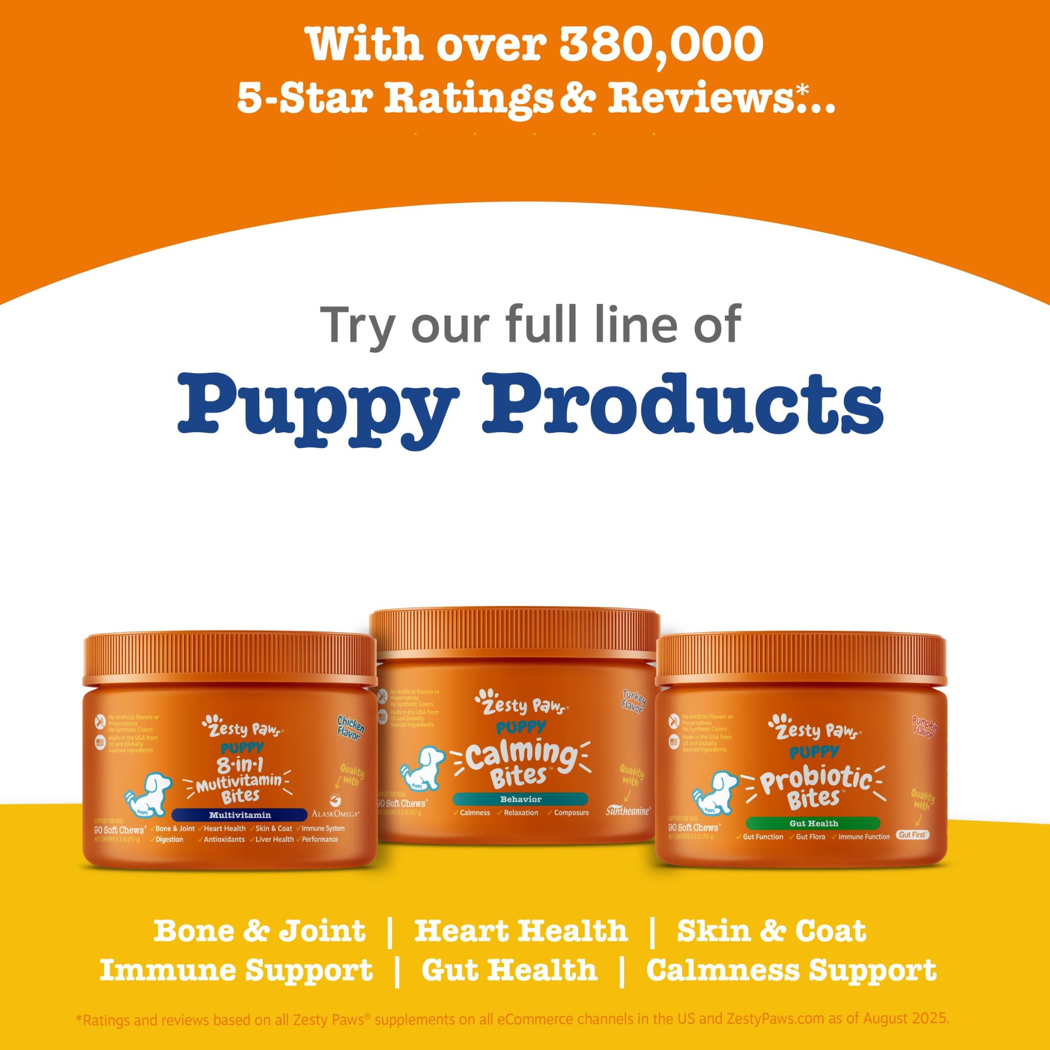 Zesty Paws uso diario para perros, con sabor a pollo