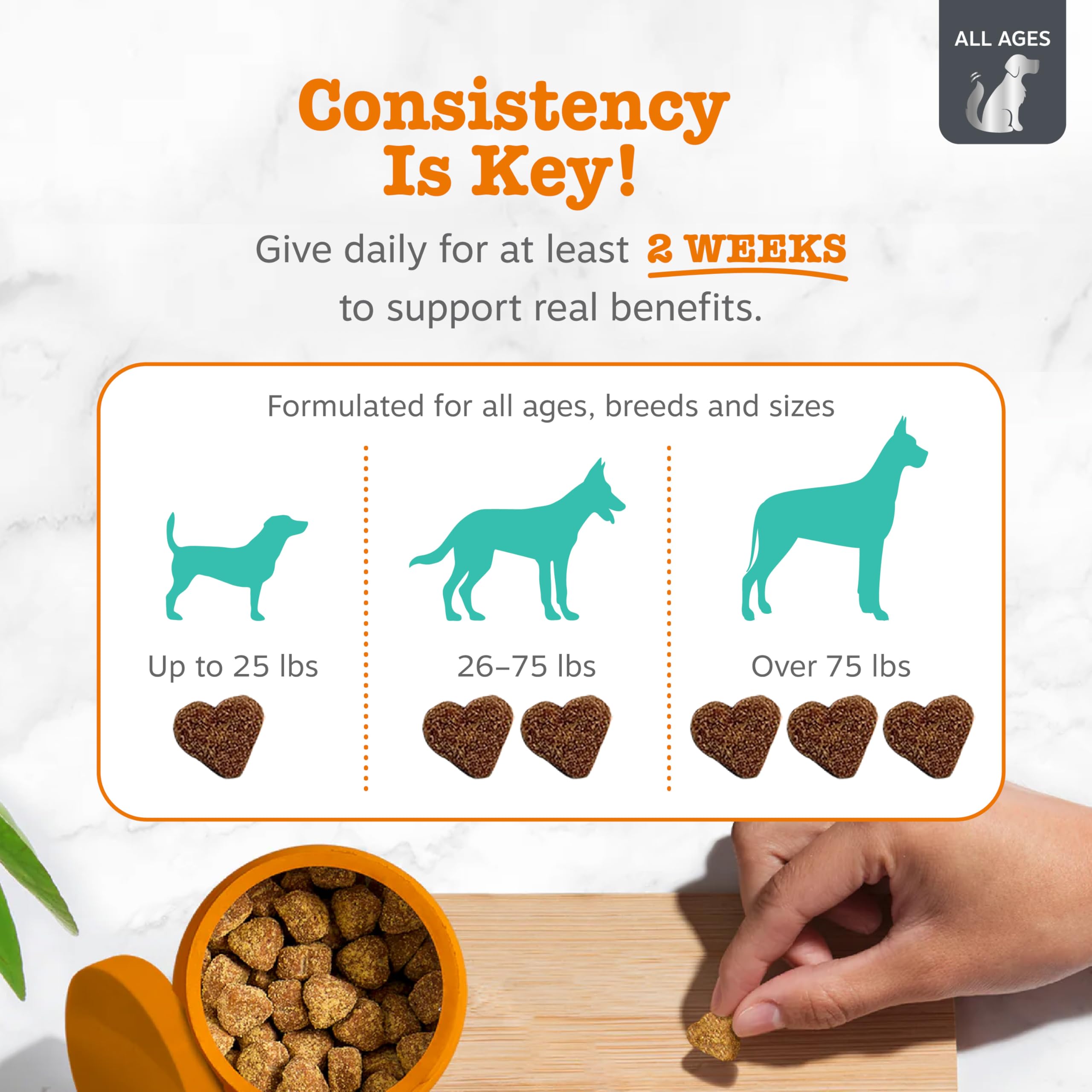 Zesty Paws Vet Strength Calming Bites caja de 90 piezas para el hogar