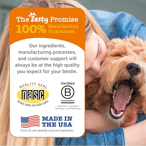 Zesty Paws Vet Strength Calming Bites uso diario para balance emocional