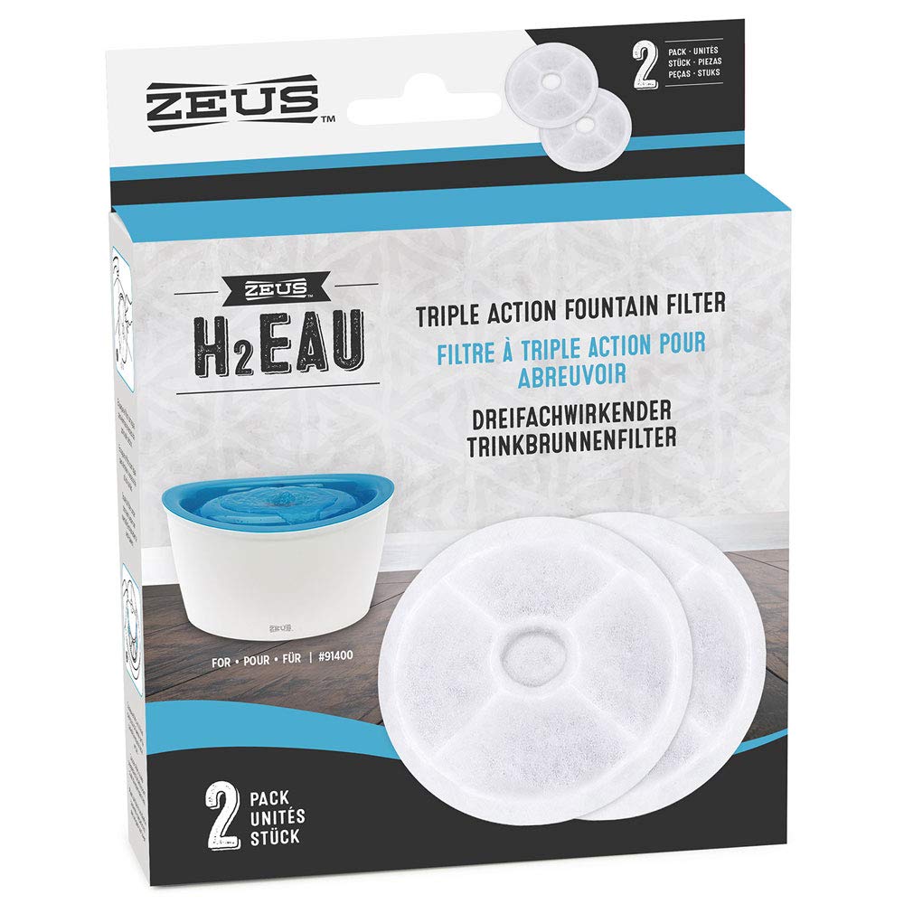 ZEUS H2EAU: filtro de repuesto para agua filtrada y fresca para mascotas.