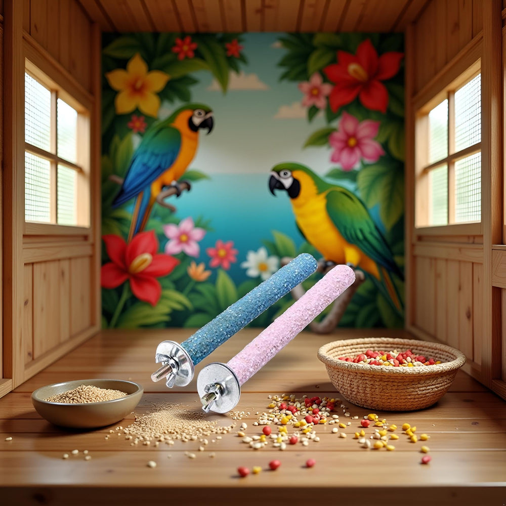 ZhangyiHot palo de lijado para aves ayuda a mantener las uñas en buen estado.
