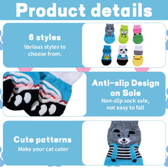 ZHLKHIOP manoplas con diseño divertido para gatos