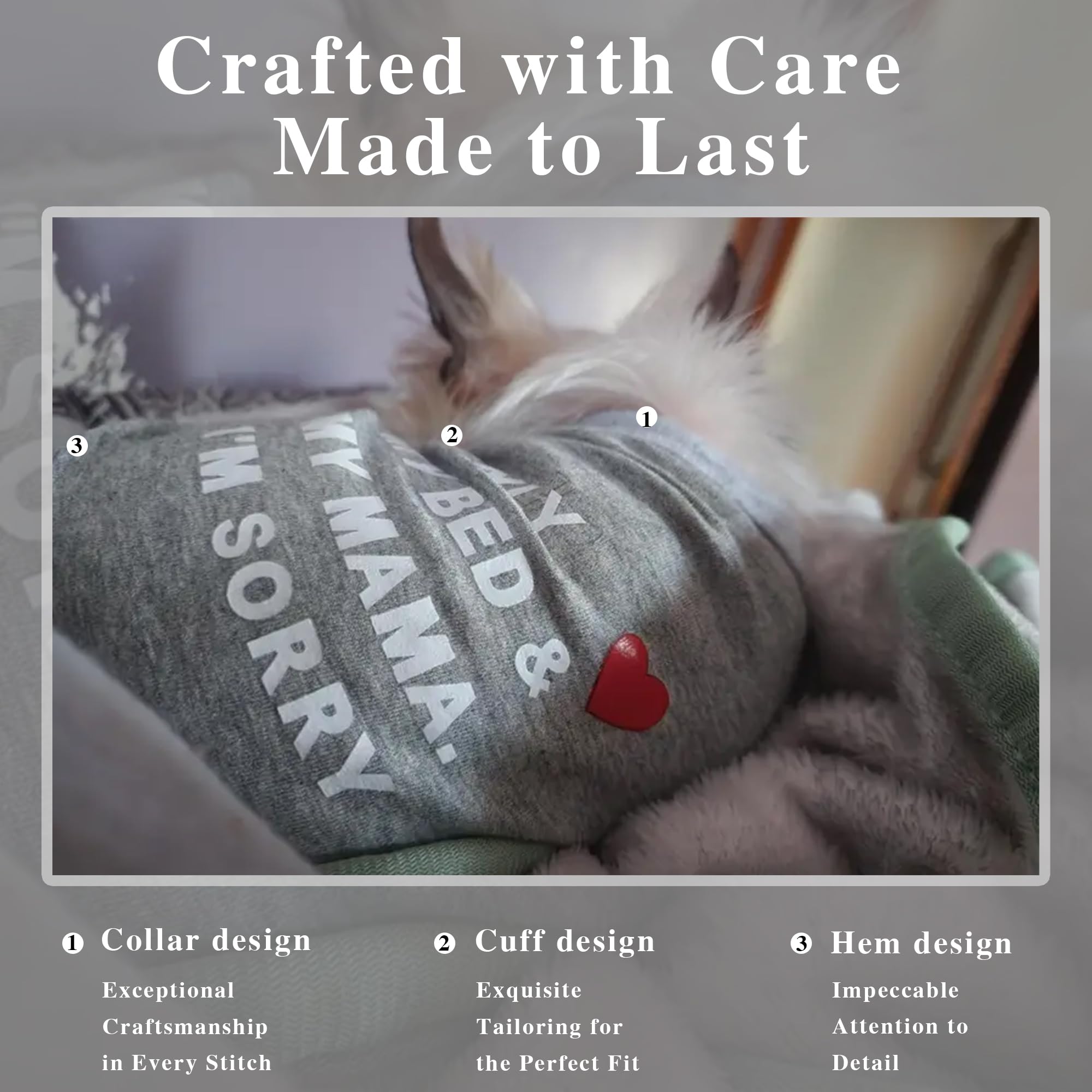 Camiseta para perro ZIAGAOP, estilo moderno, ideal para mostrar personalidad del can.