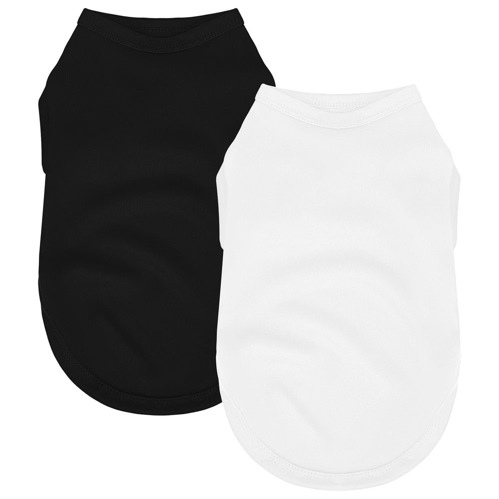 ZIAGAOP camiseta negra para perro frente, ideal para paseos diarios.