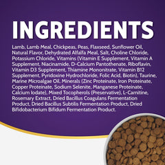 Zignature Cordero, bajo en grasa y rico en vitamina B12.