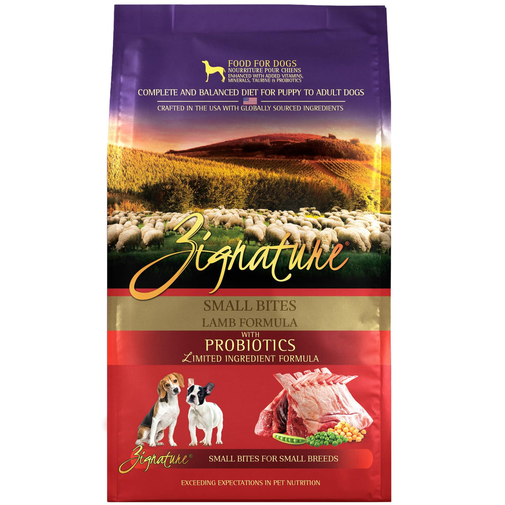 Zignature croquetas cordero pequenas para alimentación diaria.