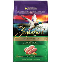 Zignature Pato: primer ingrediente en formula de ingrediente limitado para perros