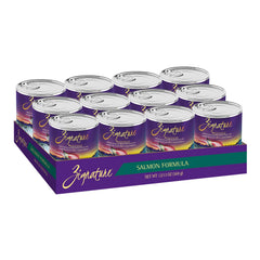 Zignature Salmón en lata de 13 oz promueve hidratación diaria para perros.