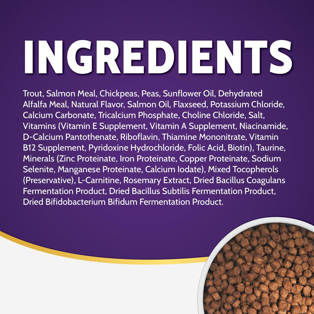 Detalle de fórmula con proteína de pescado como ingrediente principal de Zignature Trucha y Salmón.