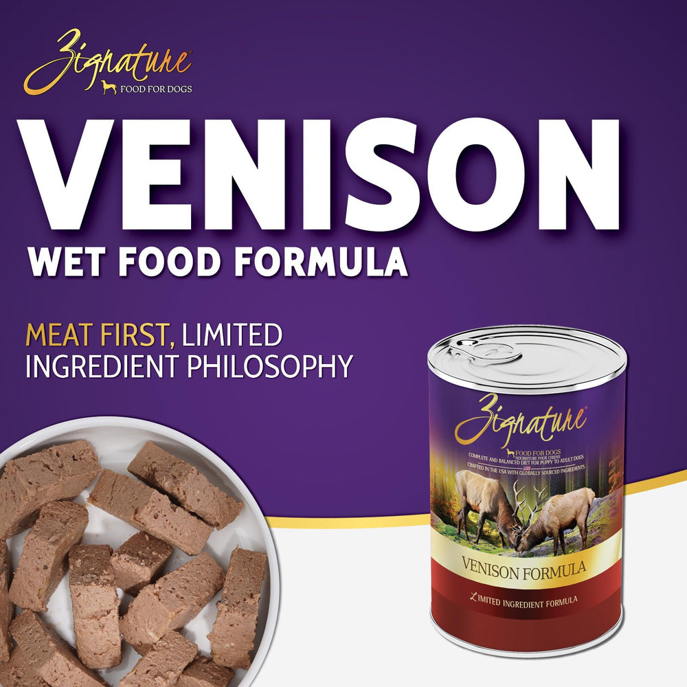 Zignature Venison, textura húmeda, aroma apetitoso para cada comida