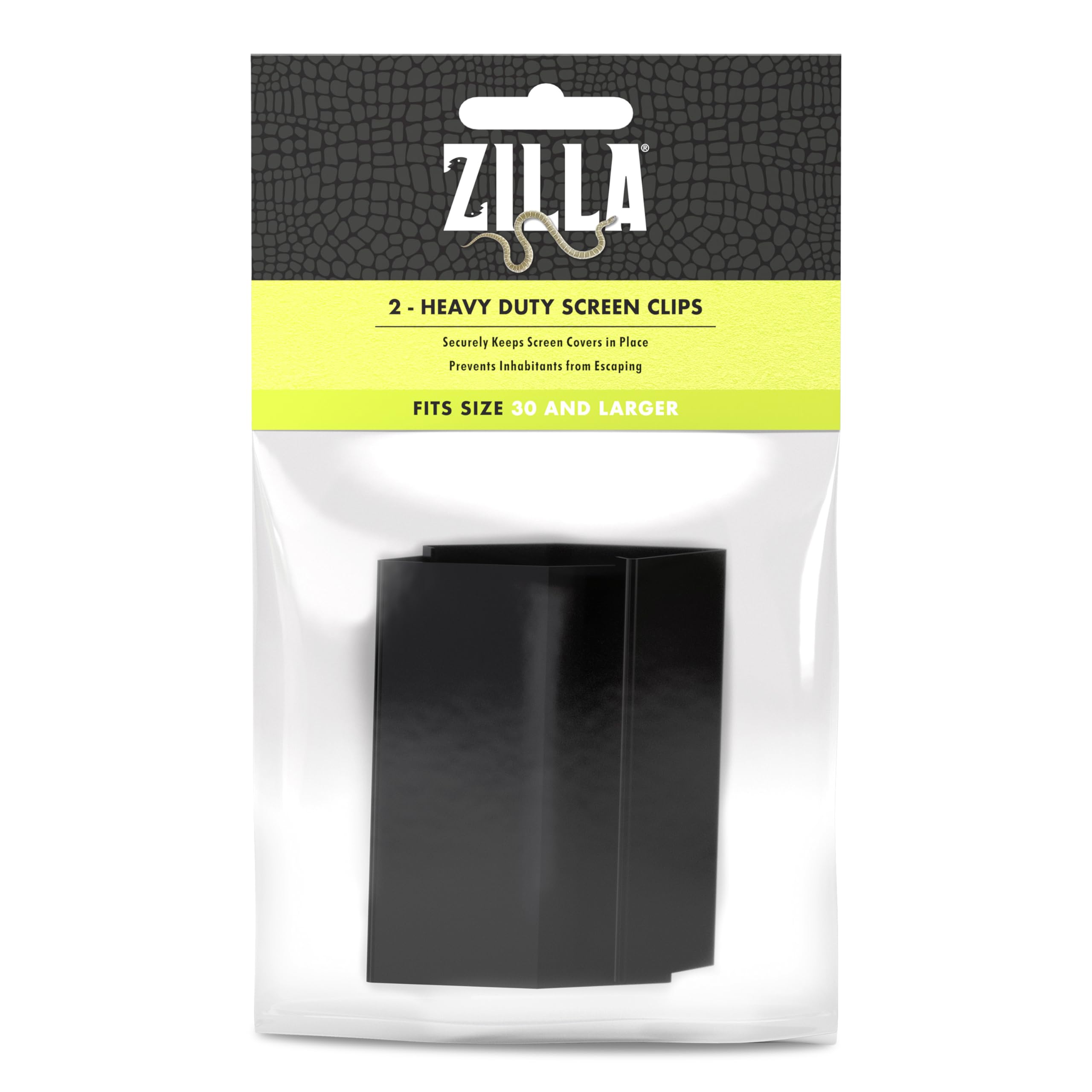 Zilla abrazaderas de pantalla pesadas para terrario fijan la tapa con seguridad.
