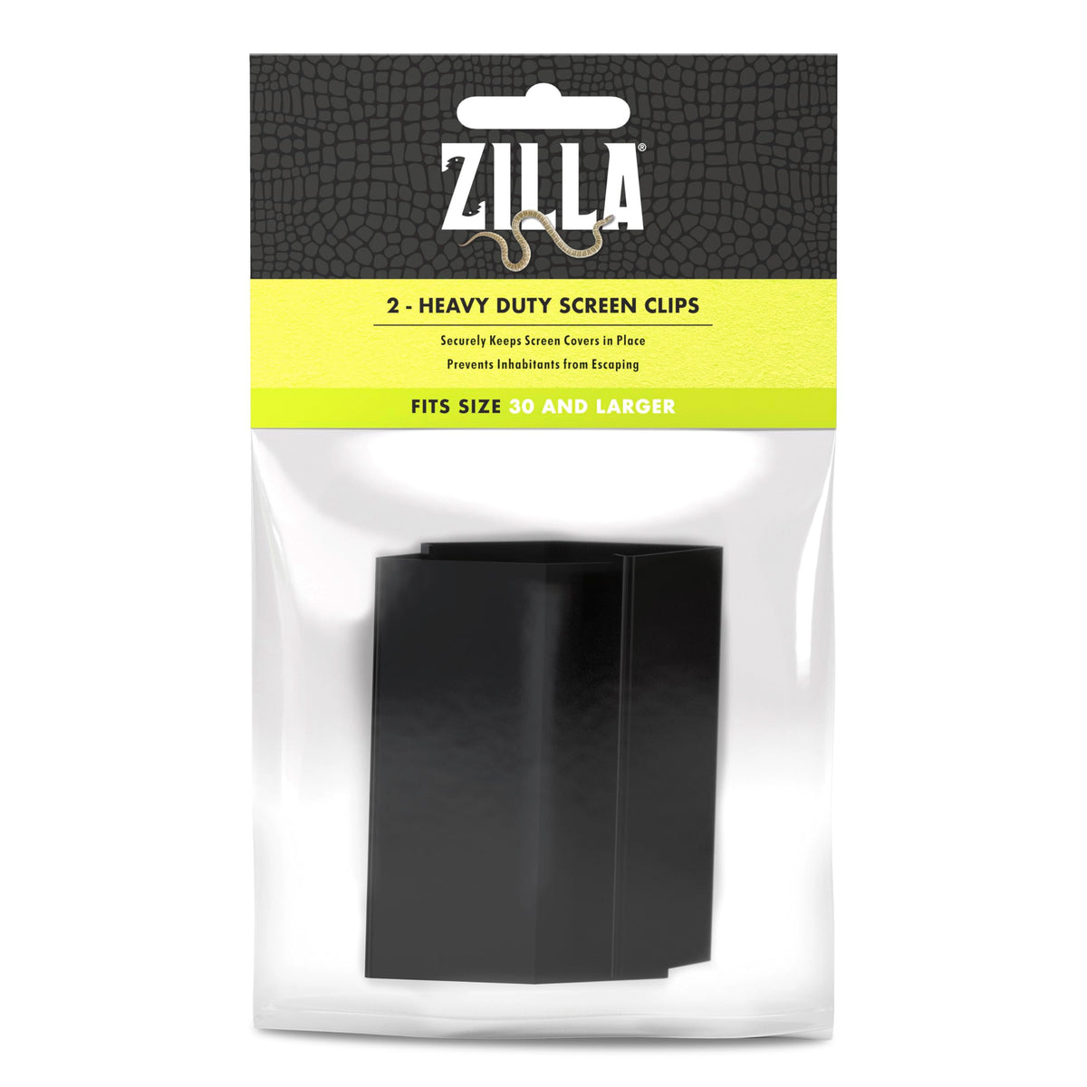 Zilla abrazaderas de pantalla pesadas para terrario fijan la tapa con seguridad.