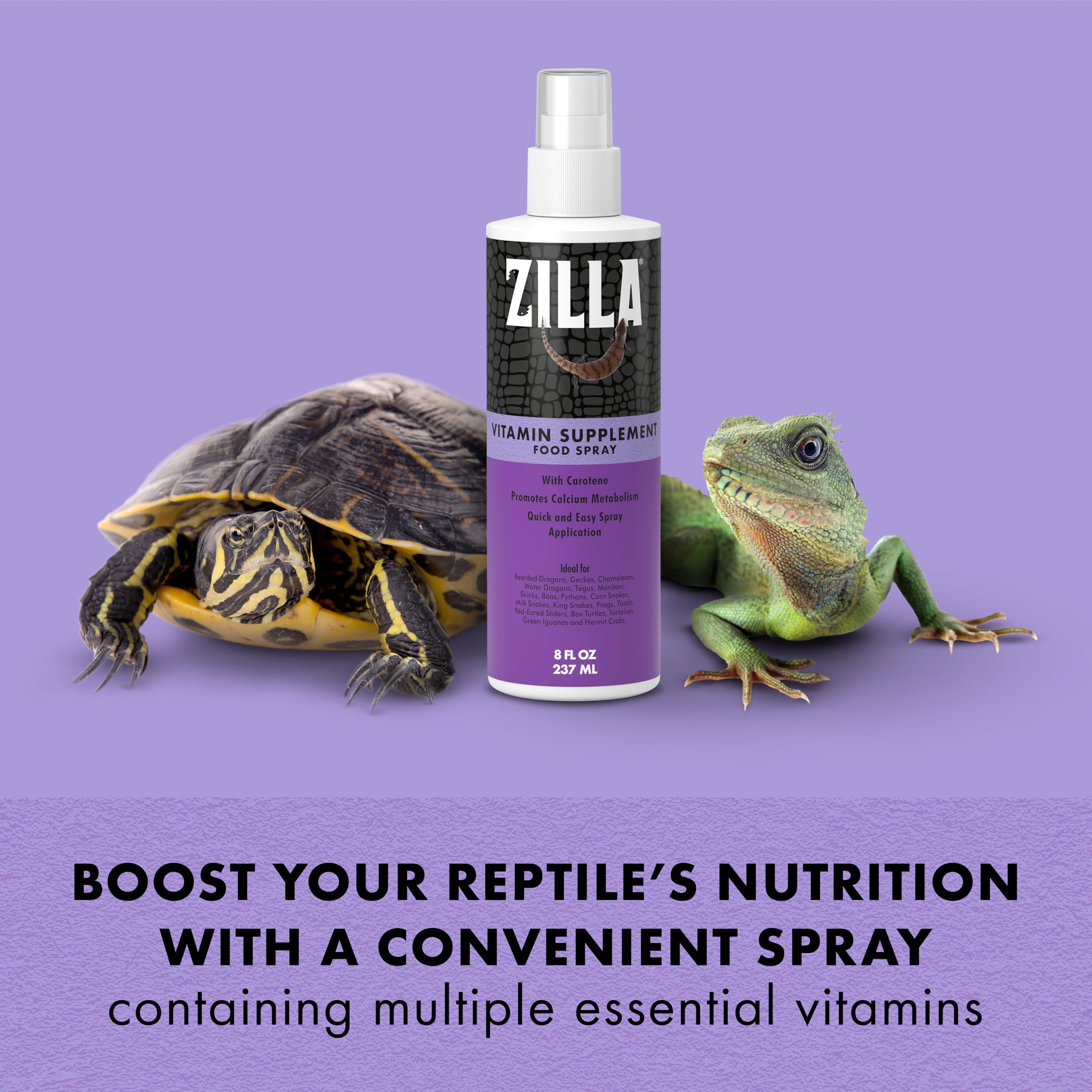 Zilla, agitar frasco para dosis rápida de vitaminas.