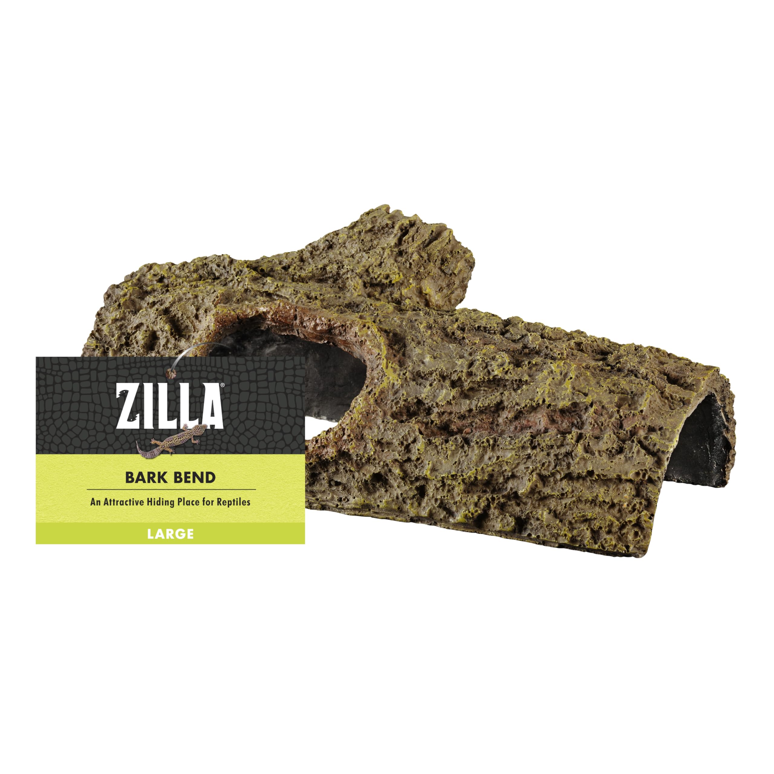 Zilla Bark Bends den privado grande para refugio y privacidad de reptiles.