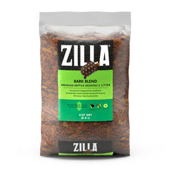 Zilla Bark Blend en envase presenta la solución para terrarios limpios.