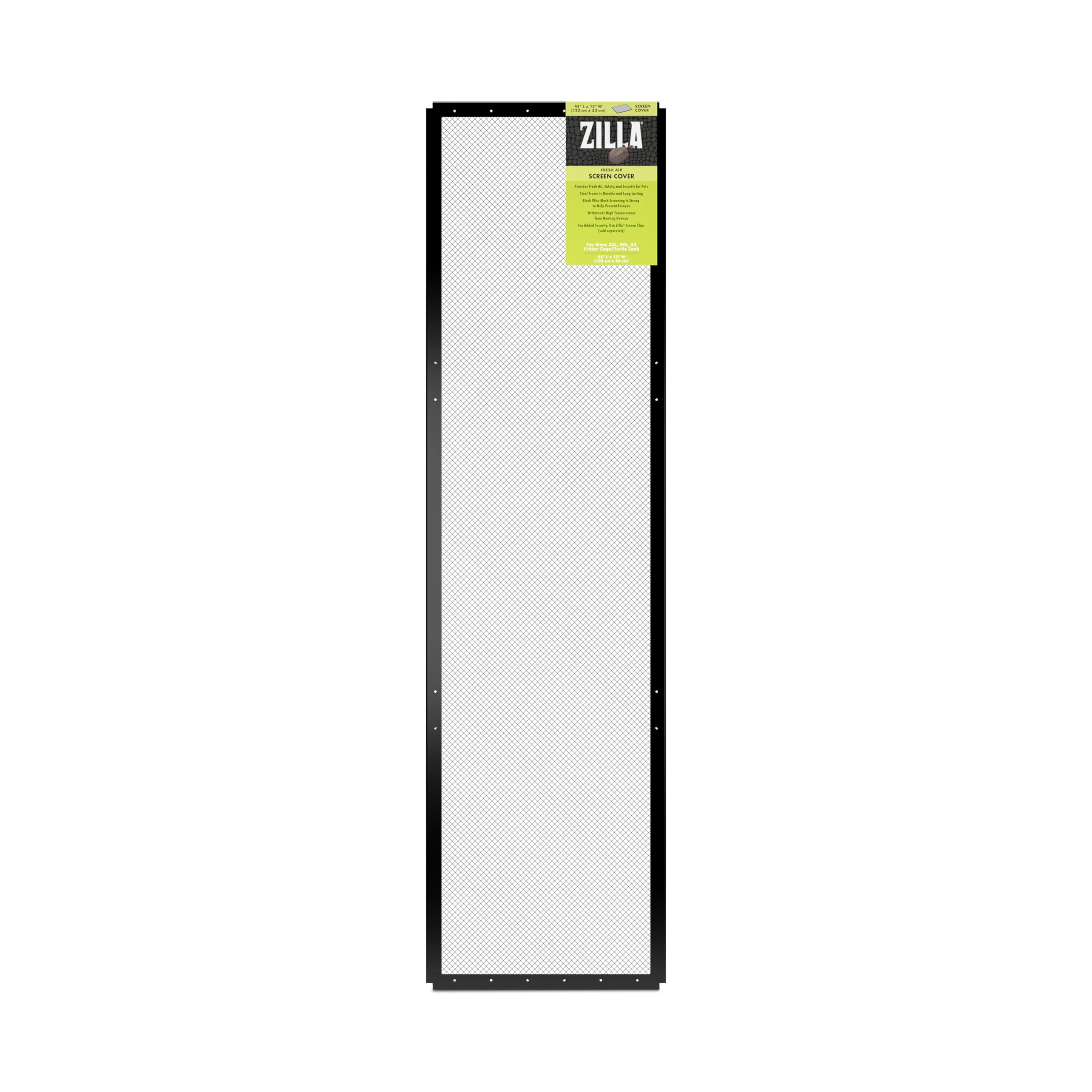 Zilla Cobertura de Pantalla Fresca para terrarios, estructura de acero resistente.