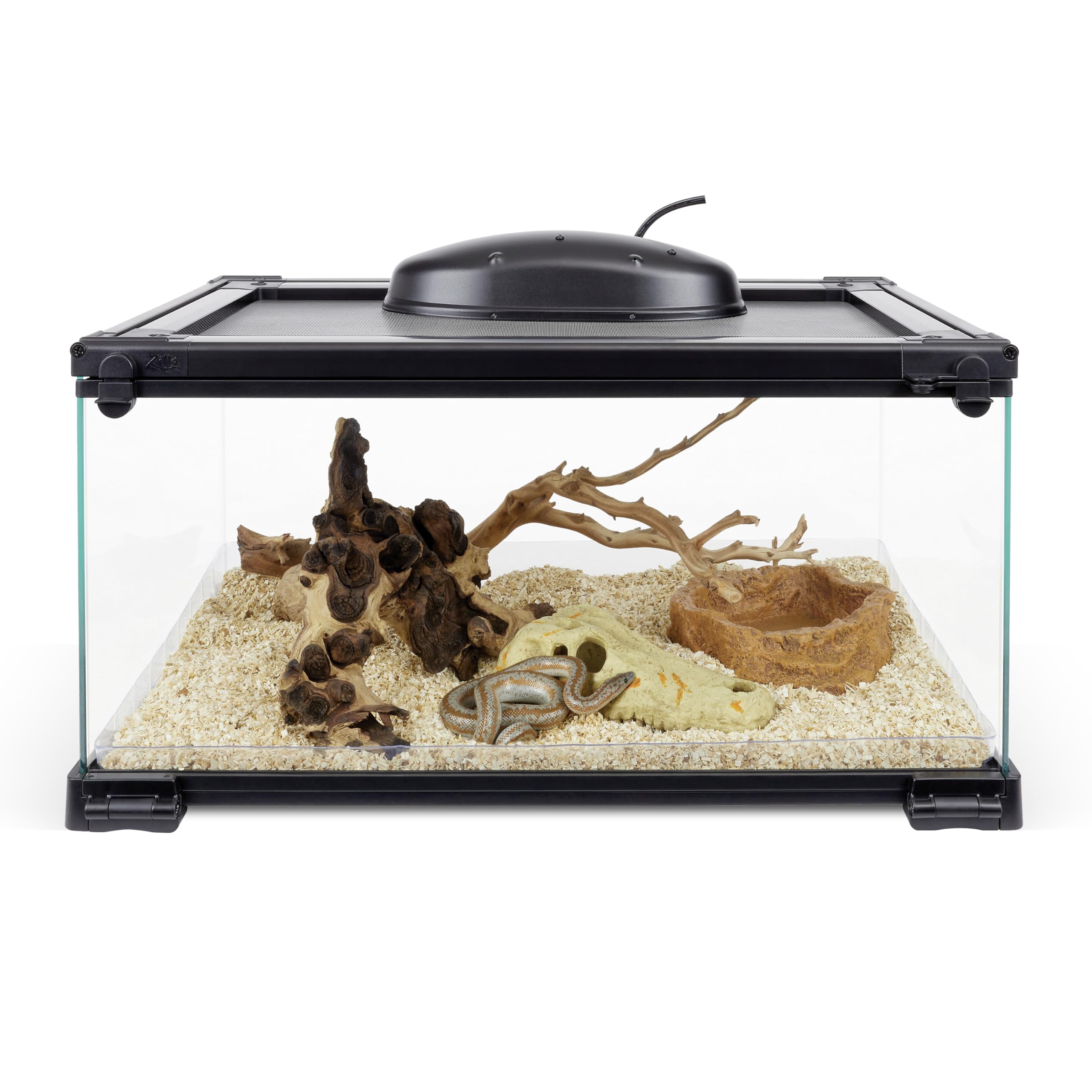 Zilla QuickBuild Terrario 10 galones vista lateral para supervisión