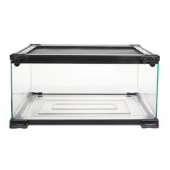 Zilla QuickBuild Terrario 10 galones frente con vista clara para observar la mascota