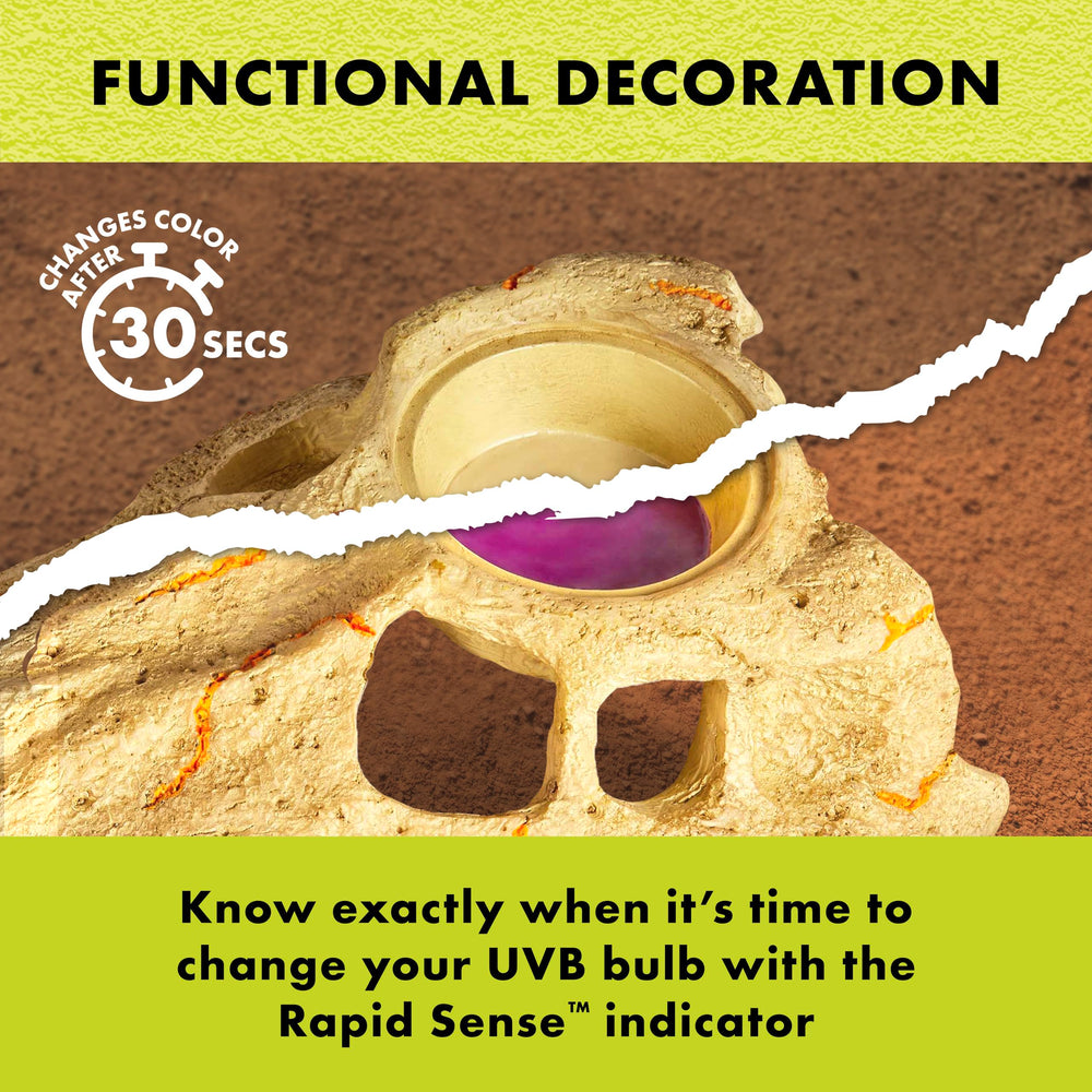 Zilla Rapid Sense Decor detector UVB: guía de referencia para bombillas UVB.