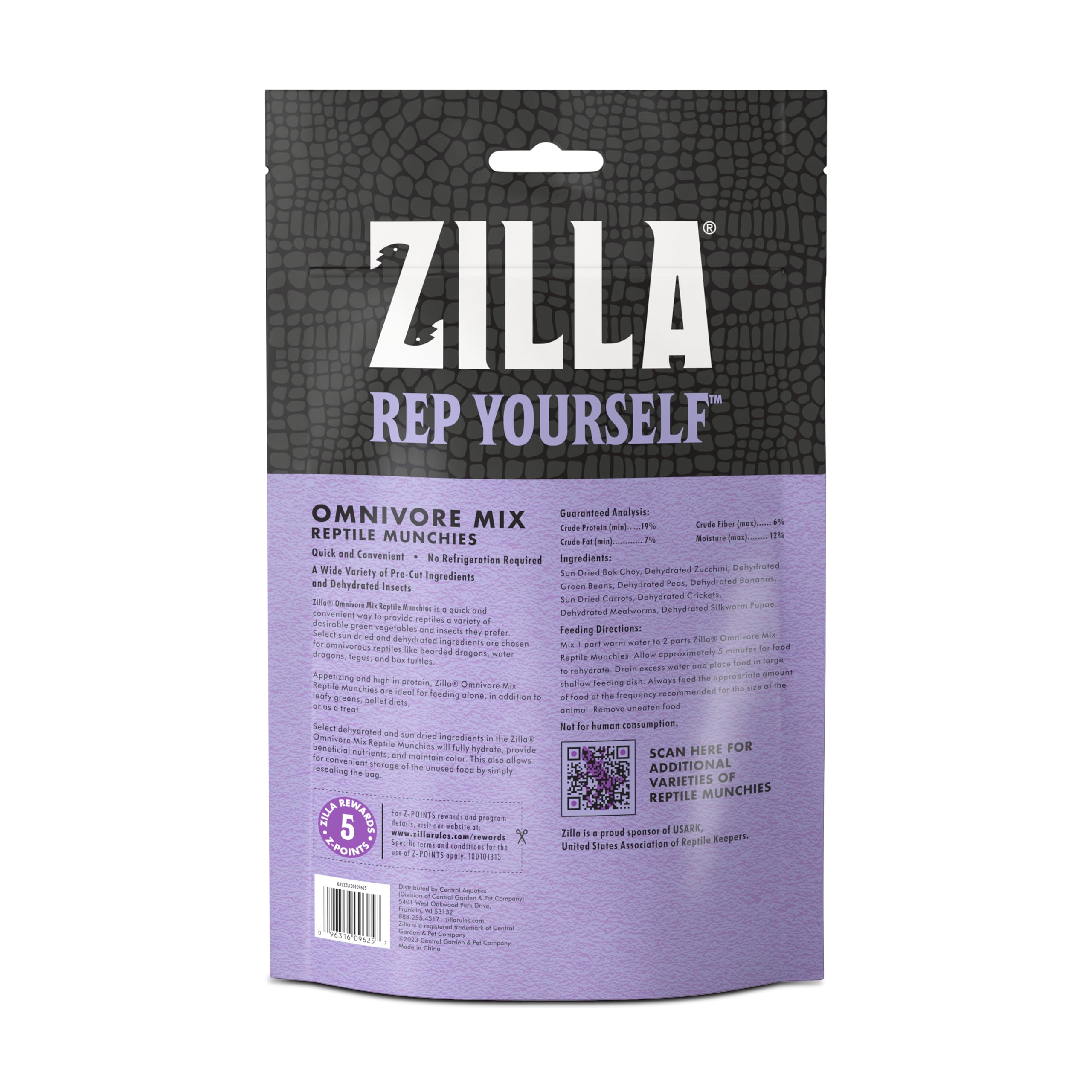 Zilla Reptile Munchies dragones-barbudos: snack conveniente para dragones barbudos.