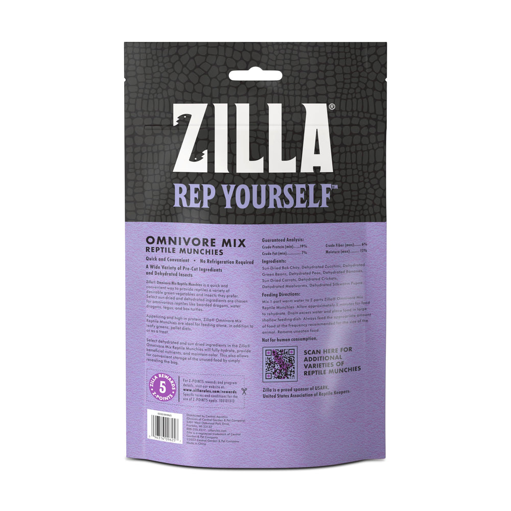 Zilla Reptile Munchies dragones-barbudos: snack conveniente para dragones barbudos.