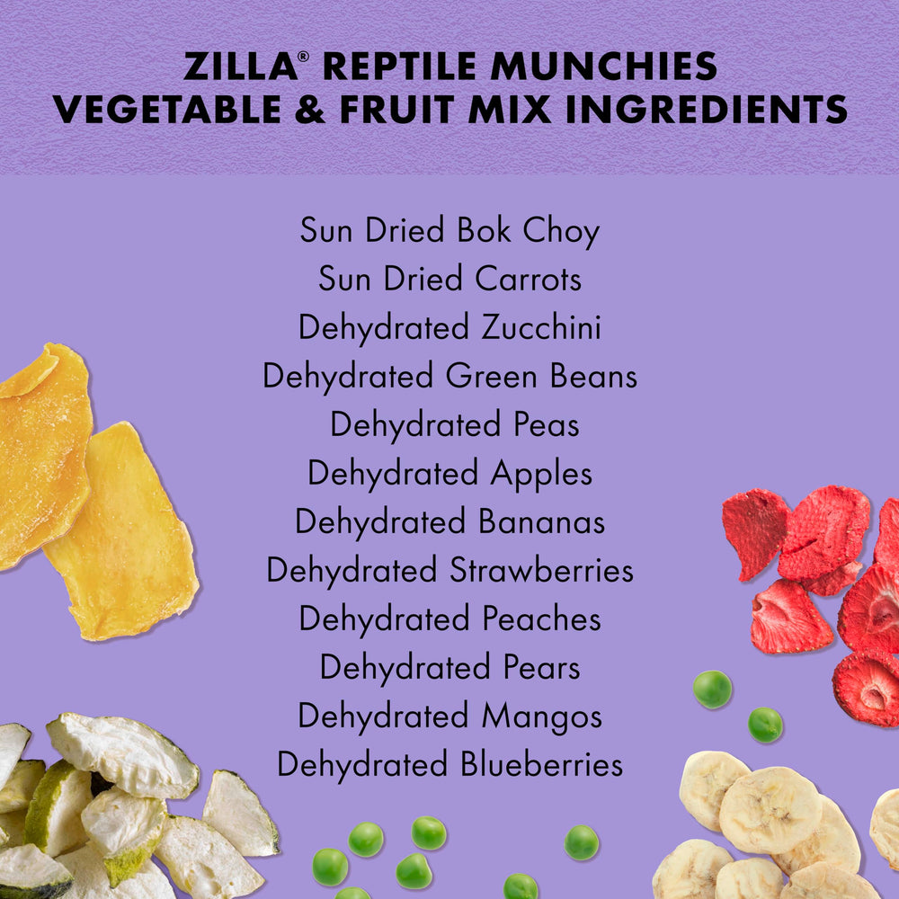 Zilla Reptile Munchies textura crujiente tras hidratar.