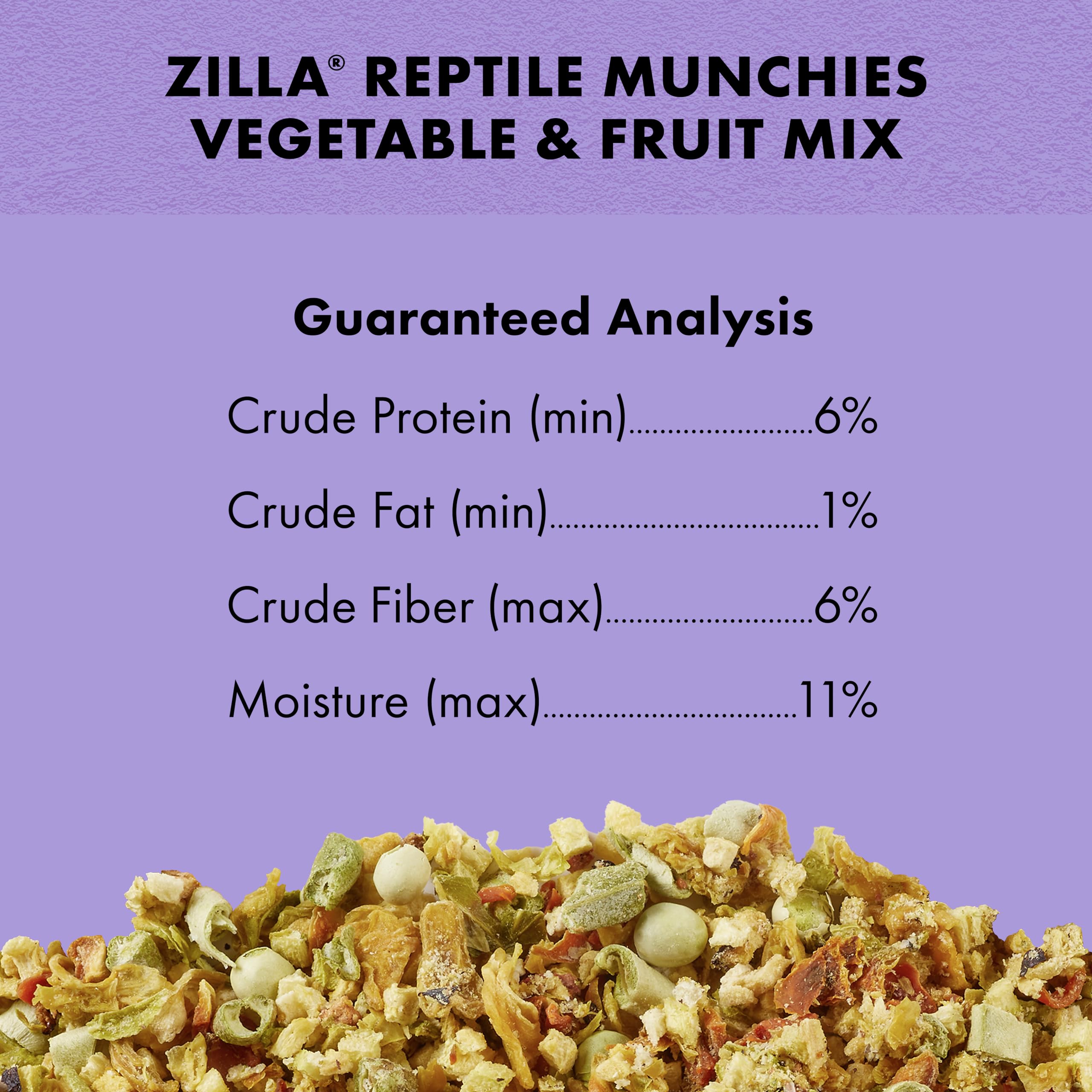 Zilla Reptile Munchies puede ayudar a diversificar la dieta.