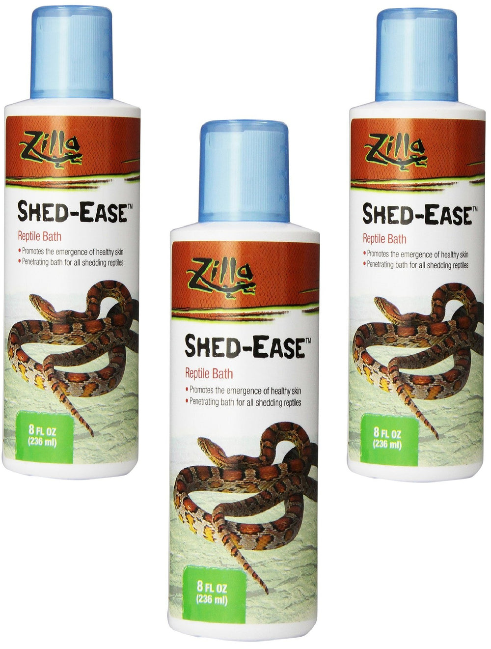 Zilla Shed-Ease Bath para reptiles, baño profundo para facilitar la muda.