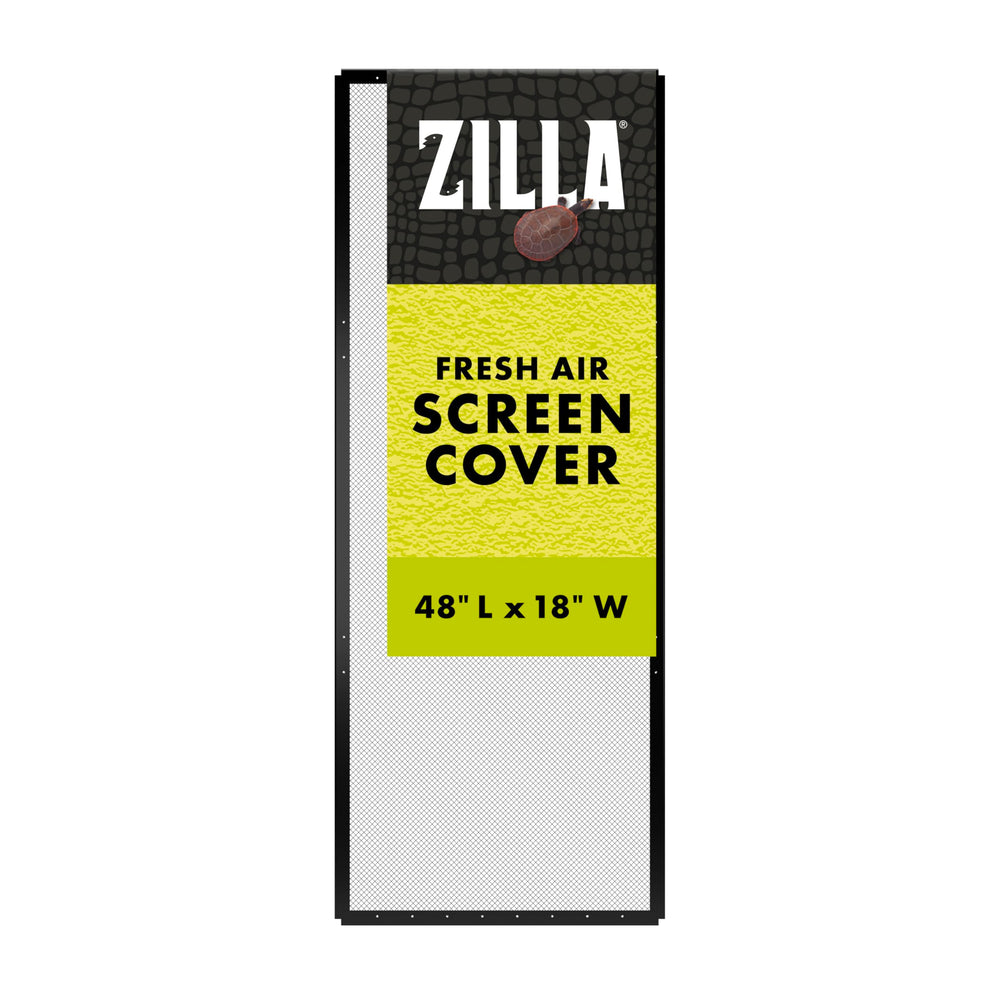 Zilla cobertura mejora visibilidad y acceso al terrario con ventilación continua.