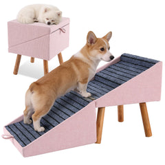 Ziluce Escaleras para perro de 17-13 pulgadas, altura ideal para subir al sofá