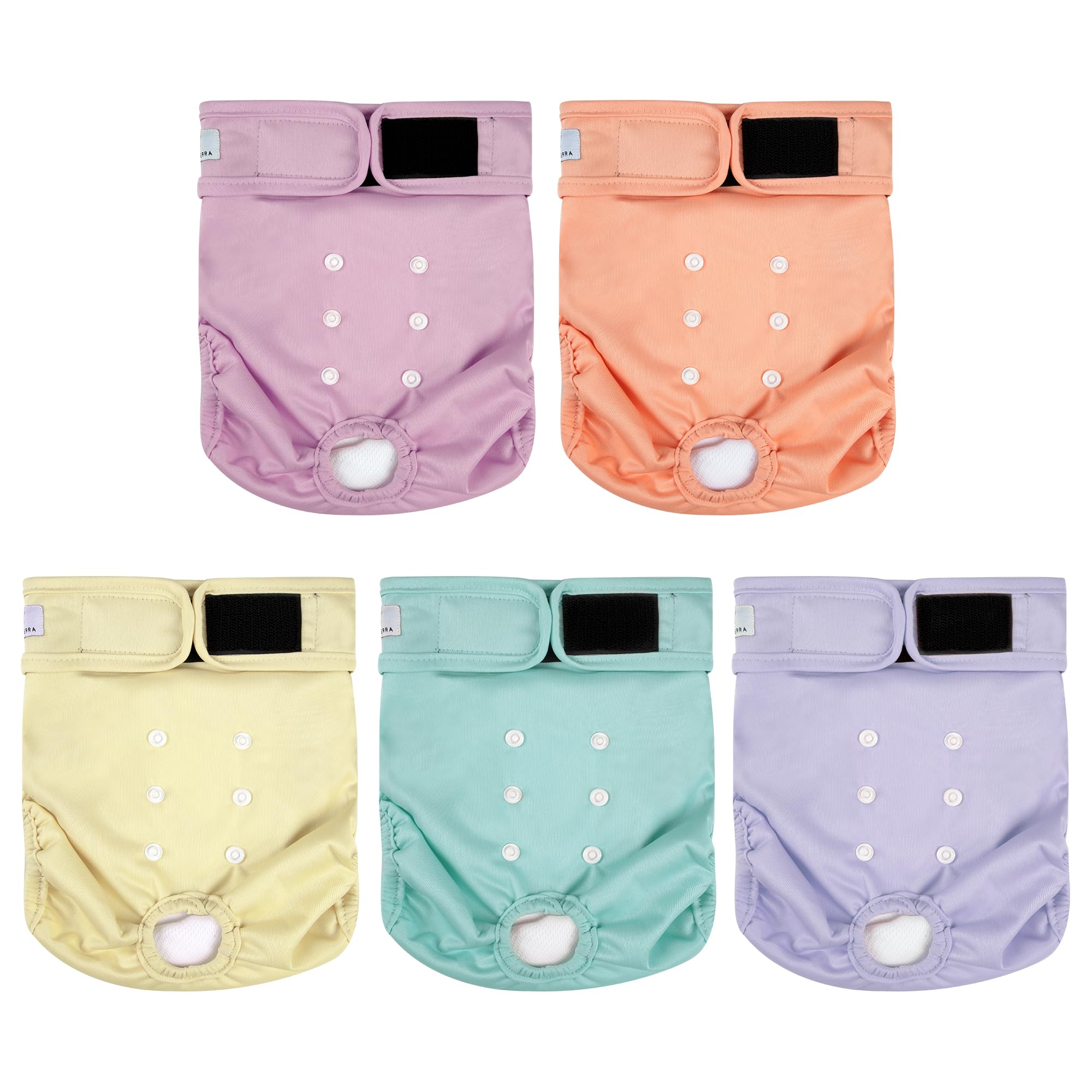 Pañales ZINGTERRA para perras femeninas ajustables, comodidad diaria.