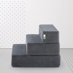 Zinus Easy Pet Stairs, escalera de 3 pasos para subir al sofá con facilidad.