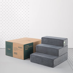 Zinus Easy Pet Stairs, espuma de alta densidad CertiPUR para mayor soporte.
