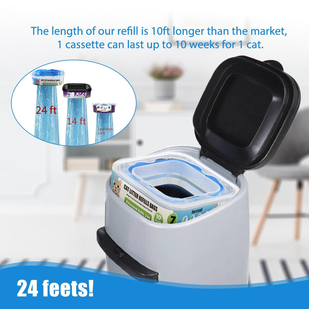 Zippland AirSeal: sistema que aísla olores en la recarga de arena para gatos.