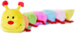 ZippyPaws Caterpillar grande frente: juguete suave para perros activos y entretenidos.