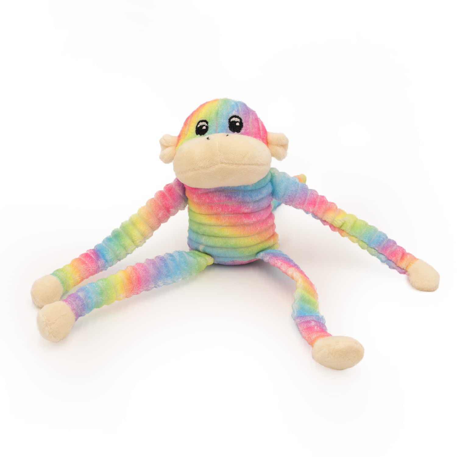 ZippyPaws Crinkle Monkey, brazos-crujientes-juguete, sonido estimulante que anima al juego.